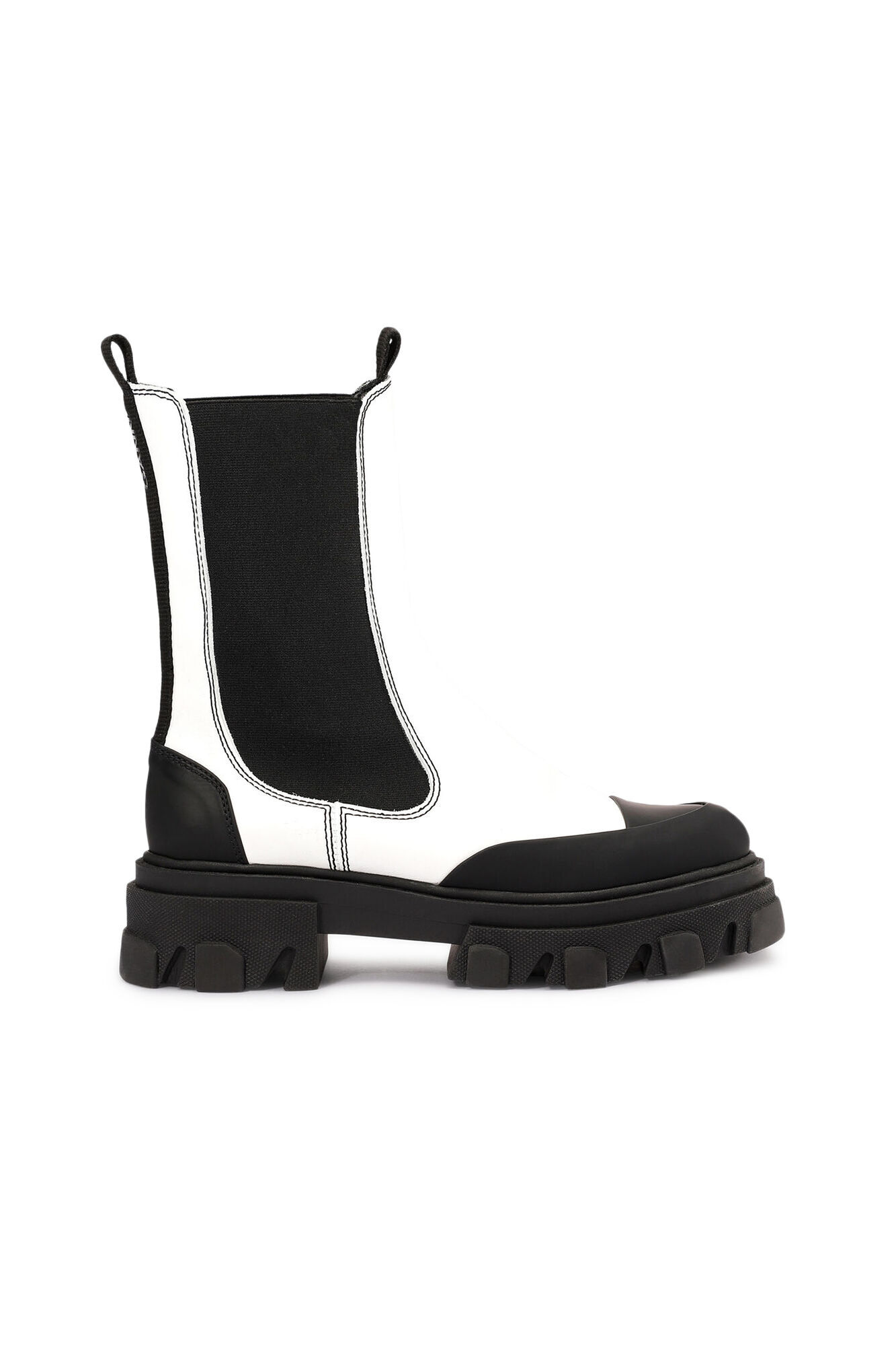 Calf Leather Mid Chelsea Boot | GANNI NO